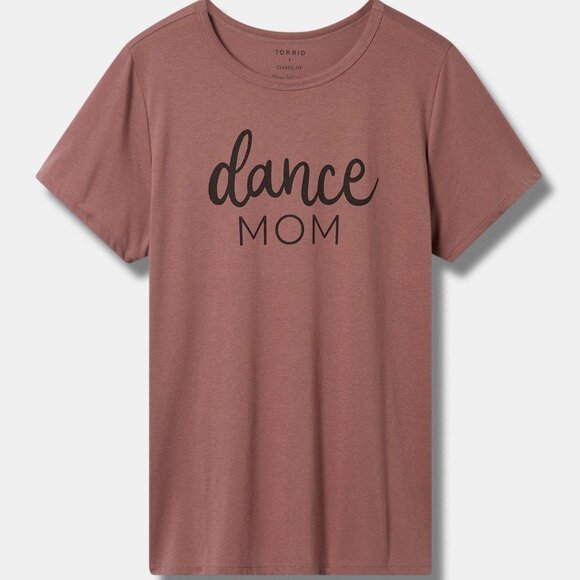 ❤️NWT VINTAGE TORRID TEE "DANCE MOM" SOFT COTTON CREW NECK GRAPHIC TOP SIZE 4X - Picture 1 of 9